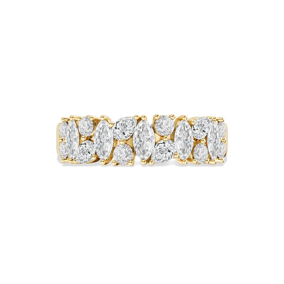 Lab Grown Diamond Multi-Row Anniversary Band in 10K Yellow Gold (1 ct. tw.) – Image 1 of 4
