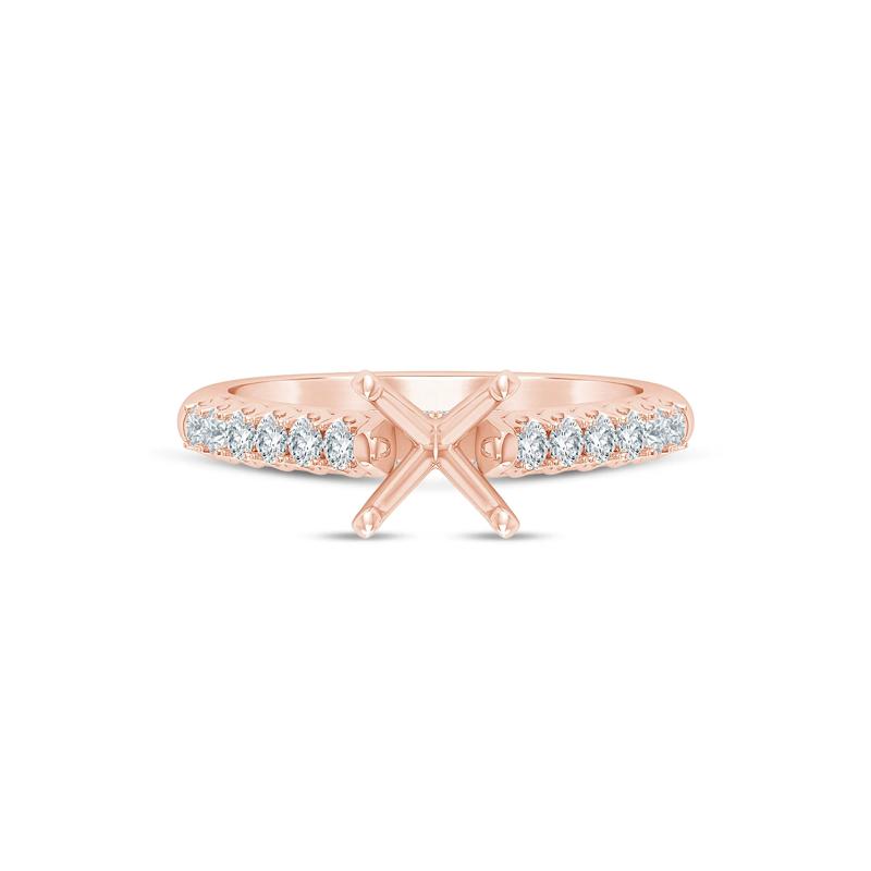 Lab Grown Diamond Semi-Mount Ring in 14K Rose Gold &#40;1/2 ct. tw.&#41; – Image 2 of 6