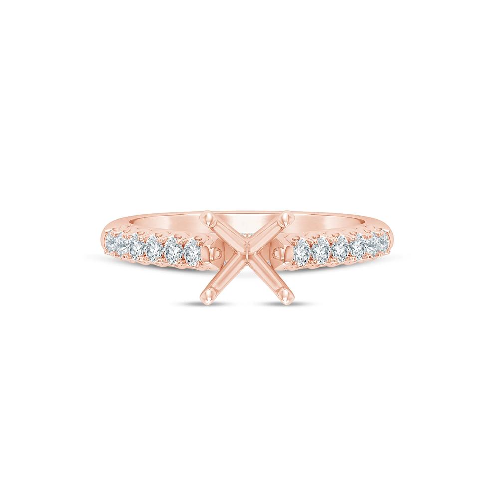 Lab Grown Diamond Semi-Mount Ring in 14K Rose Gold (1/2 ct. tw.) – Image 2 of 6