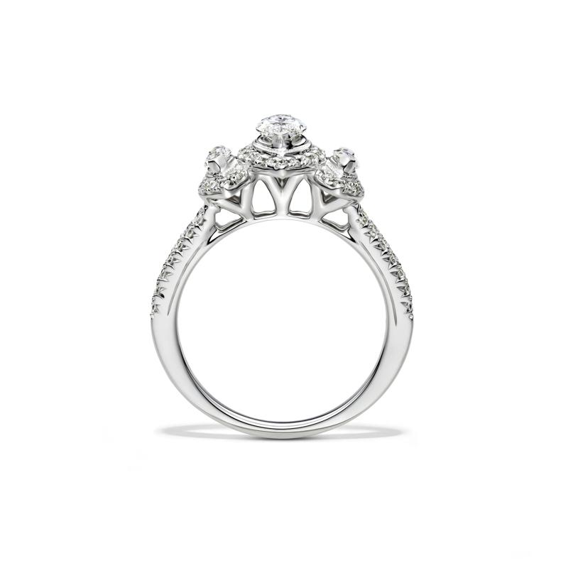Lab Grown Diamond Marquise Engagement Ring in 14K White Gold &#40;1 ct. tw.&#41; – Image 2 of 4