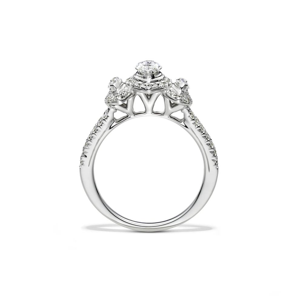 Lab Grown Diamond Marquise Engagement Ring in 14K White Gold (1 ct. tw.) – Image 2 of 4