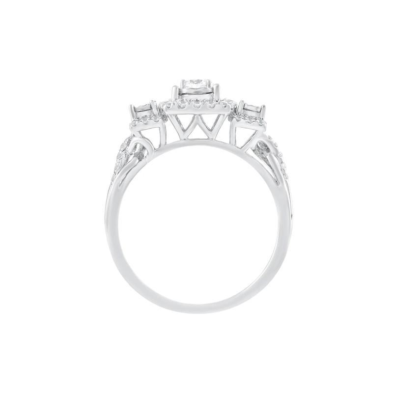 Diamond Three-Stone Engagement Ring in 10K White Gold &#40;1/2 ct. tw.&#41; – Image 2 of 3