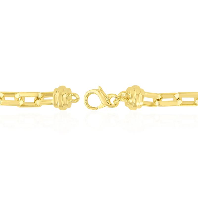 Men&#39;s Hexagon Link Bracelet in Vermeil – Image 3 of 3