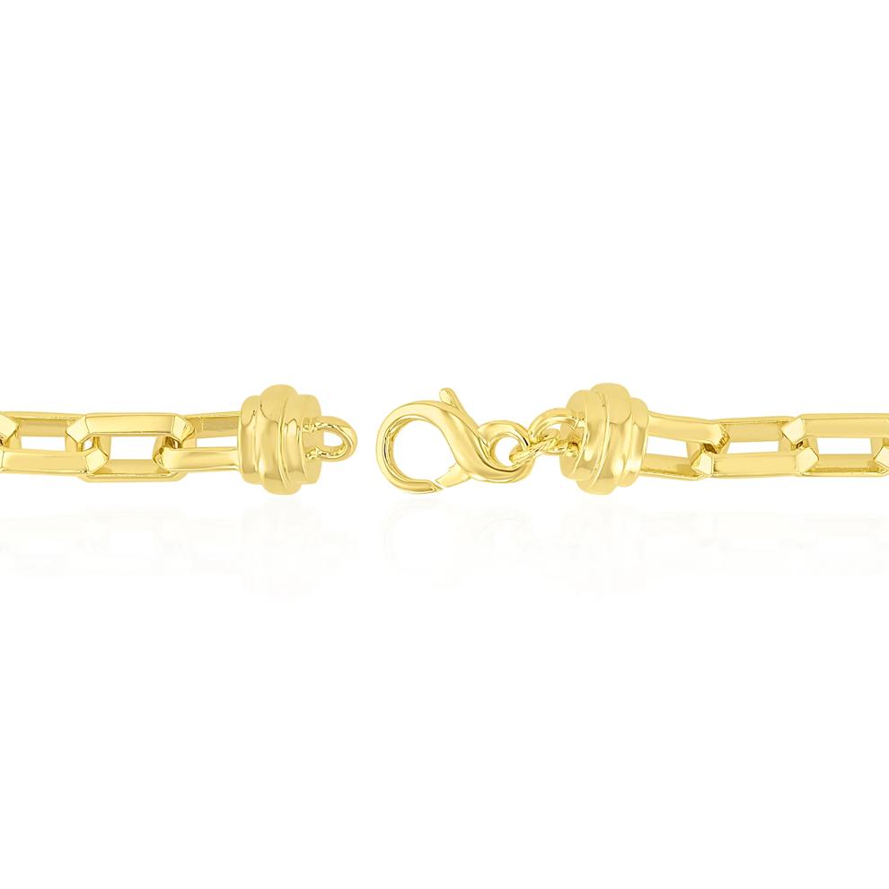 Men's Hexagon Link Bracelet in Vermeil – Image 3 of 3