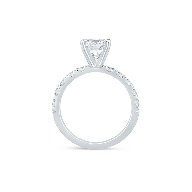 Diamond Semi-Mount Engagement Ring in 14K White Gold &#40;3/4 ct. tw.&#41; &#40;Setting Only&#41; – Image 3 of 6