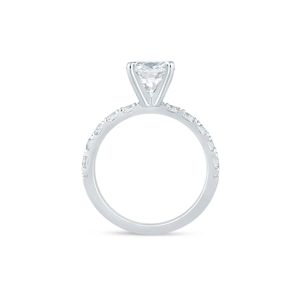 Diamond Semi-Mount Engagement Ring in 14K White Gold (3/4 ct. tw.) (Setting Only) – Image 3 of 6