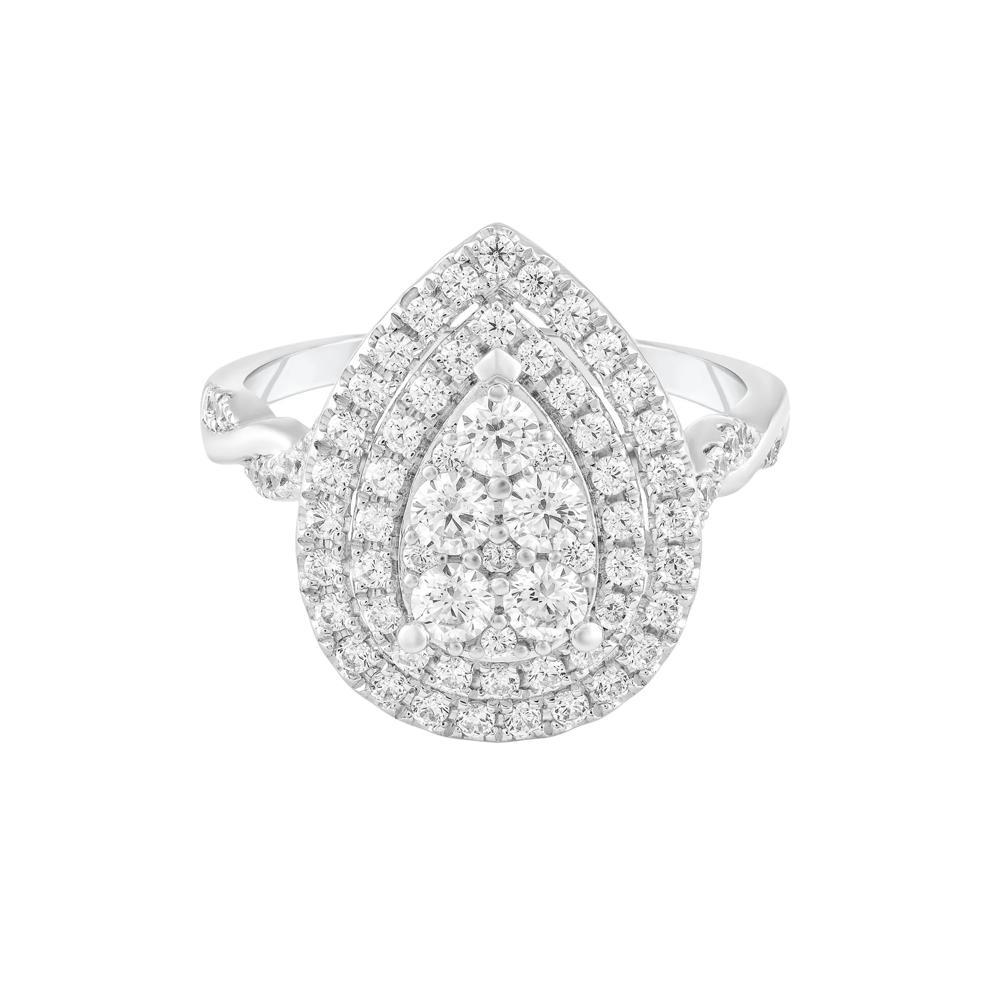 Composite Diamond Engagement Ring in 10K White Gold (1 ct. tw.) – Image 1 of 3