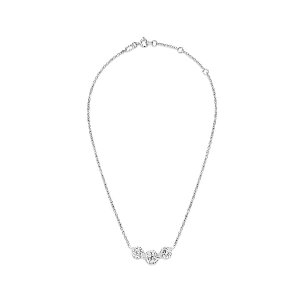 Lab Grown Diamond Frontal Necklace in 10K White Gold (2 ct. tw.) – Image 3 of 4