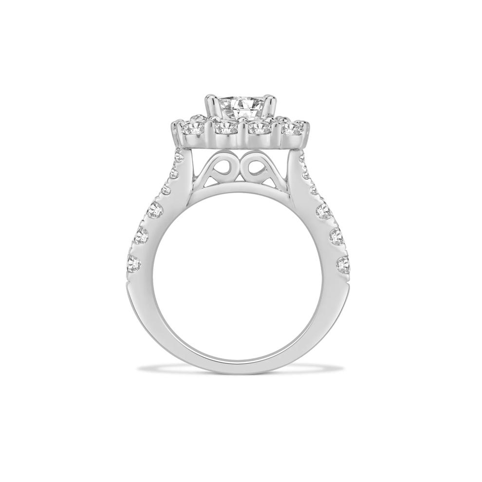 Lab Grown Diamond Round Center Engagement Set in 14K White Gold (5 ct. tw.) – Image 2 of 6