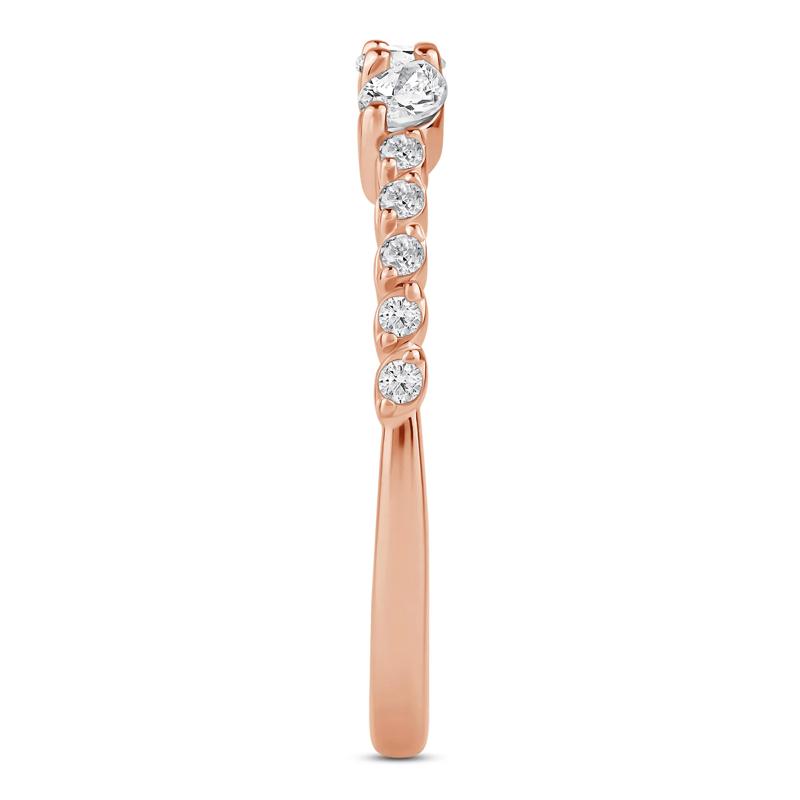 Lab Grown Diamond Band in 10K Rose Gold &#40;3/8 ct. tw.&#41; – Image 3 of 4