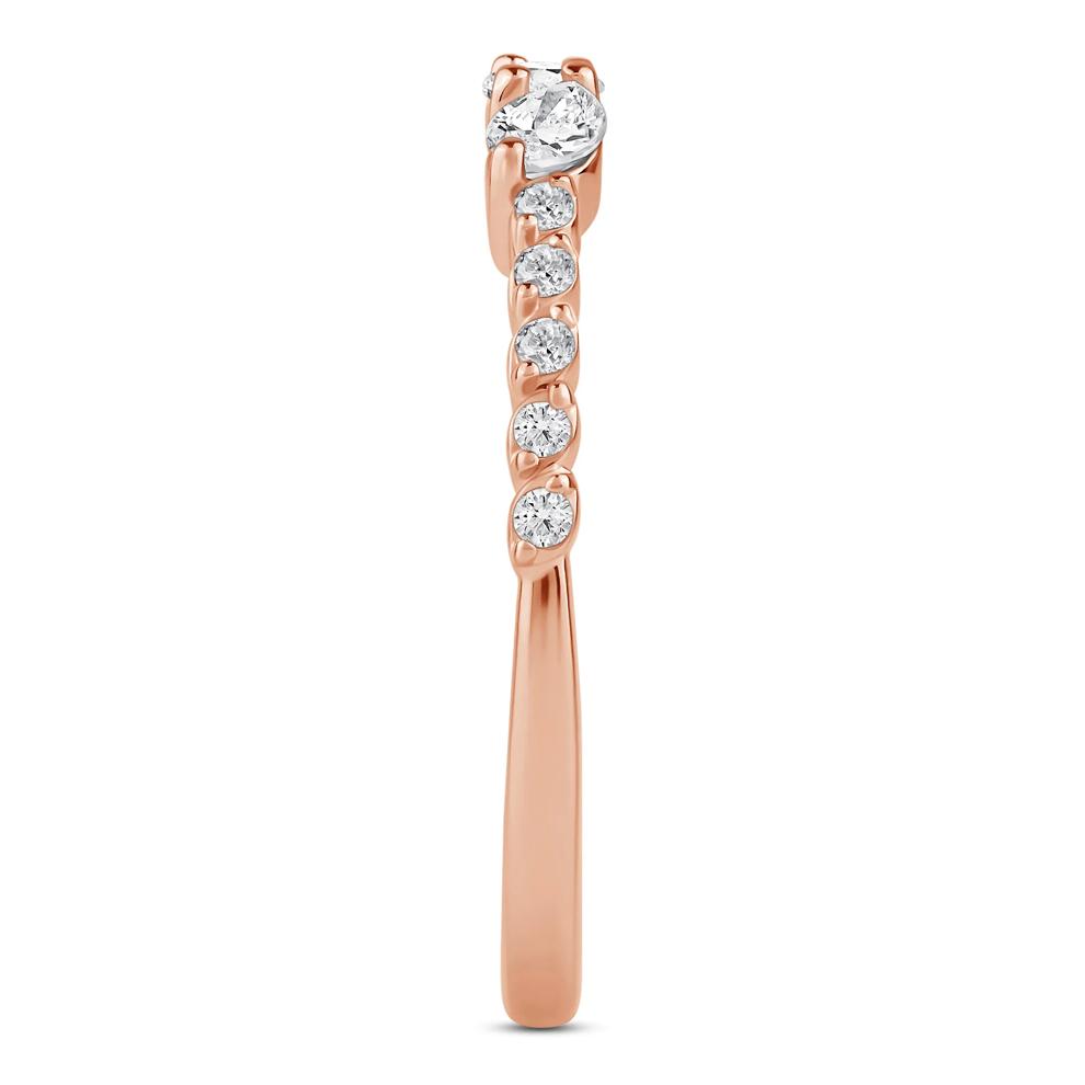 Lab Grown Diamond Band in 10K Rose Gold (3/8 ct. tw.) – Image 3 of 4
