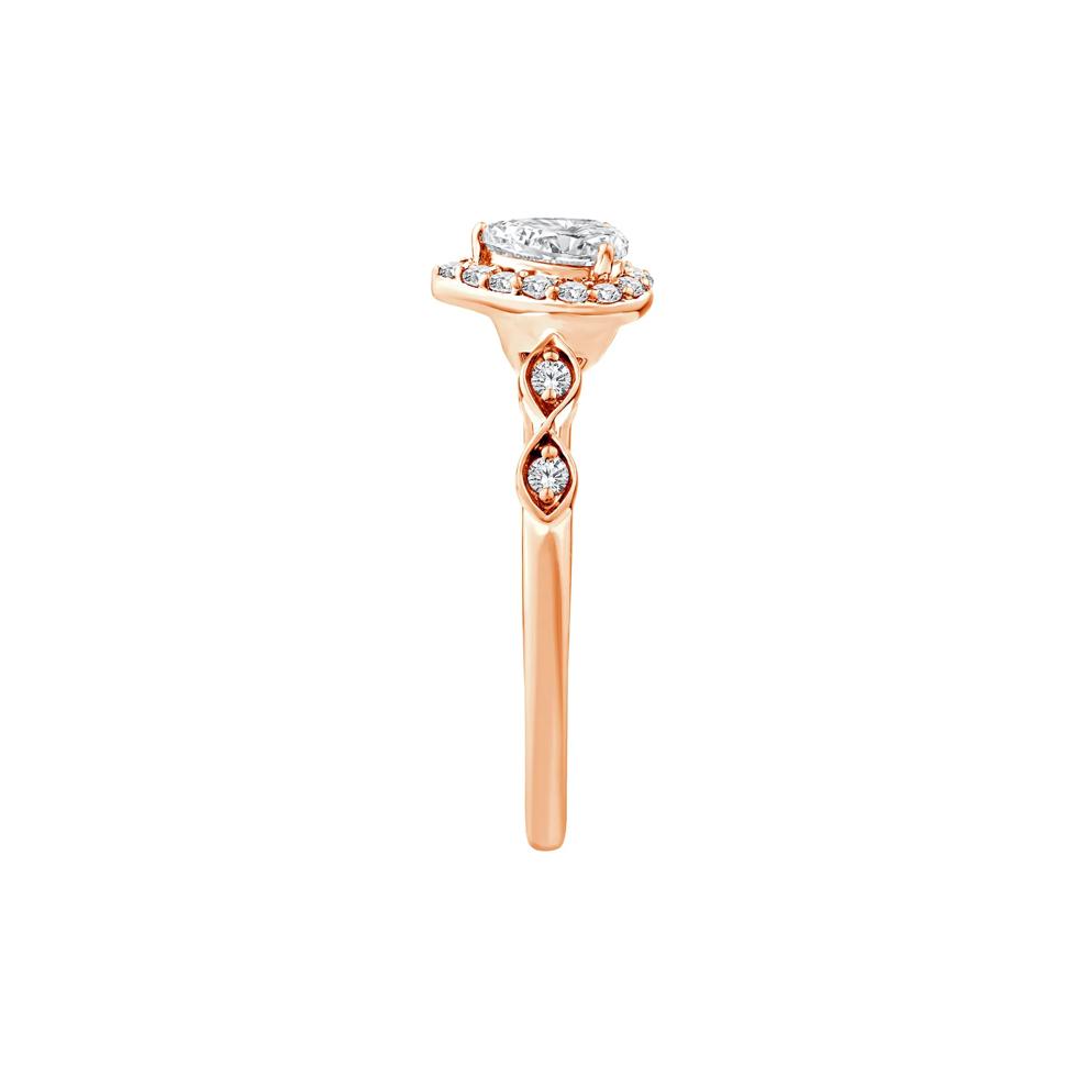 Lab Grown Diamond Pear Promise Ring in 10K Rose Gold (1/2 ct. tw.) – Image 3 of 3