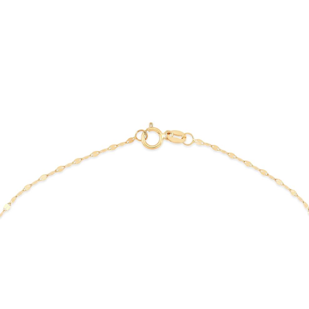 Mirror Chain Lariat Necklace in 14K Yellow Gold, 16" – Image 4 of 4