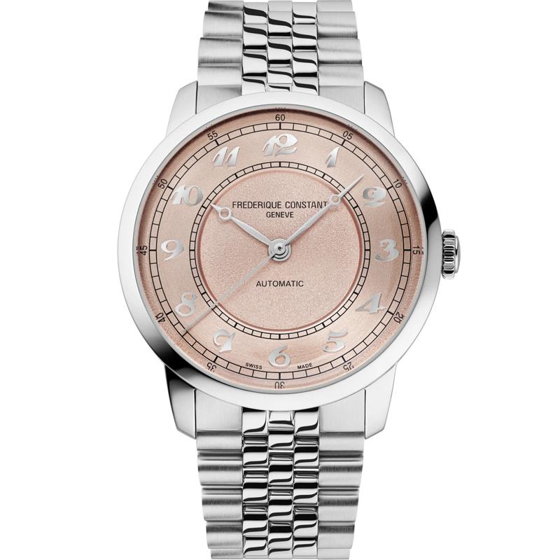 Men's Classics Watch With a Salmon Dial and Stainless Steel Bracelet – Image 1 of 3