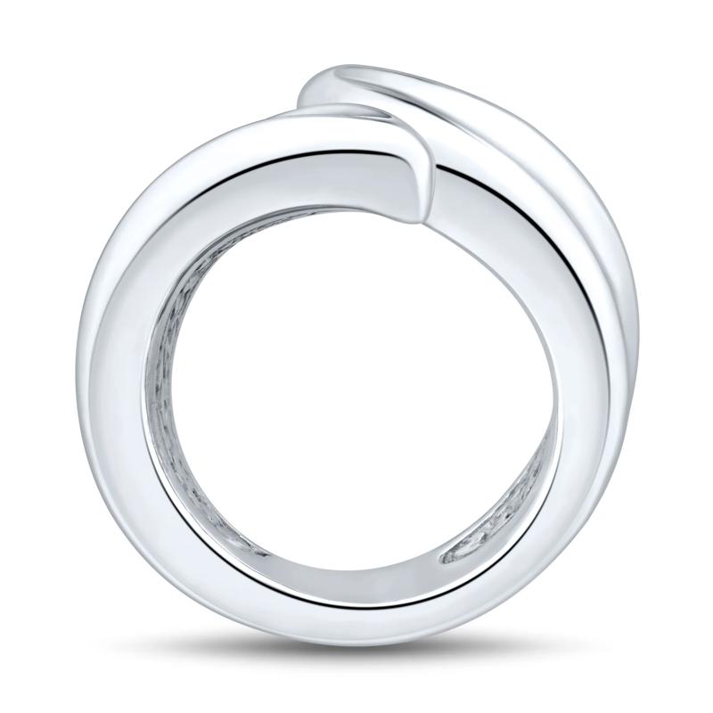 Concave Bypass Ring in Sterling Silver – Image 2 of 3