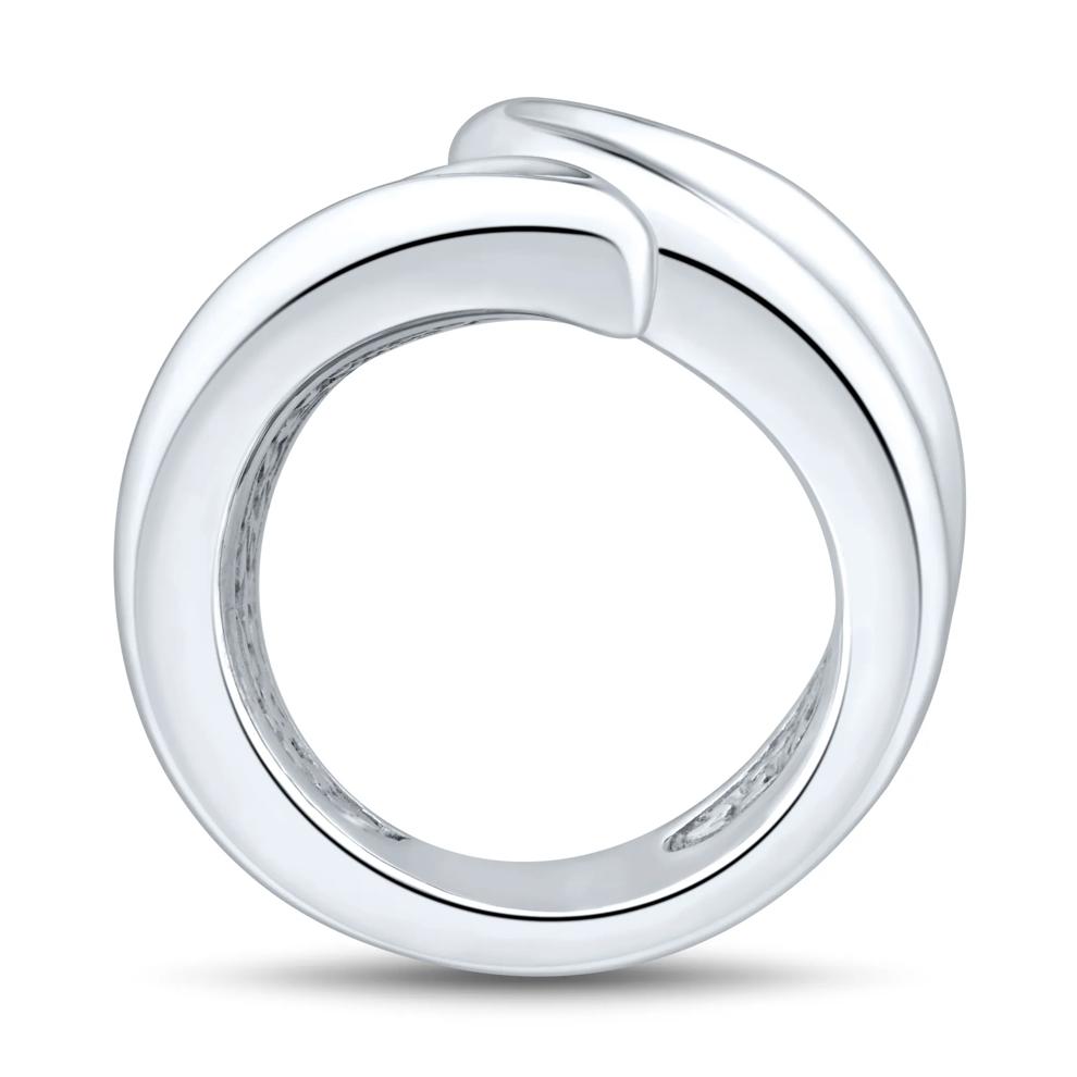 Concave Bypass Ring in Sterling Silver – Image 2 of 3