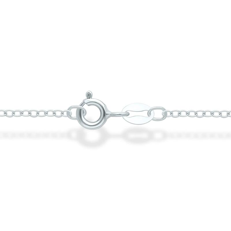 Cross Pendant with Diamond Accents in Sterling Silver – Image 3 of 3