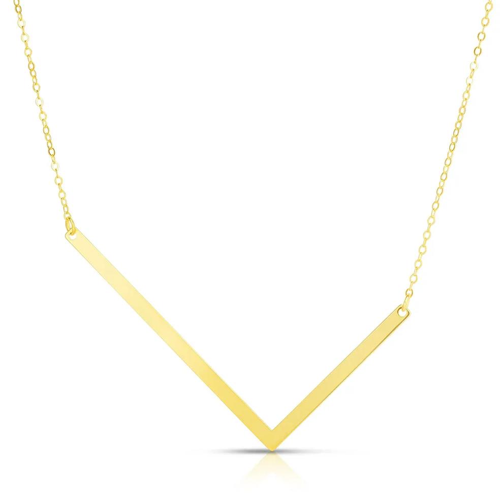 "L" Initial Necklace in 14K Yellow Gold – Image 1 of 3