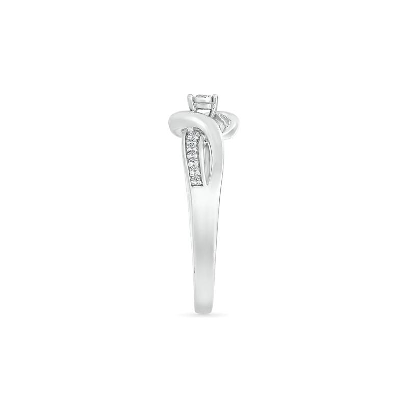 Diamond Twist Promise Ring in 10K White Gold &#40;1/8 ct. tw.&#41; – Image 3 of 5