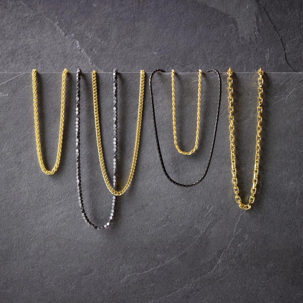 Men's Bullet Link Chain in Black Stainless Steel, 3MM, 22" – Image 5 of 6