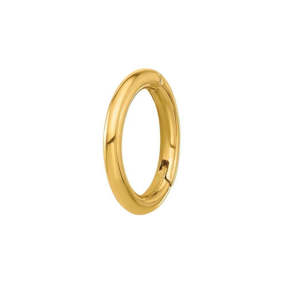 Hinged Cartilage Hoop in 14K Yellow Gold, 14 Gauge – Image 1 of 3