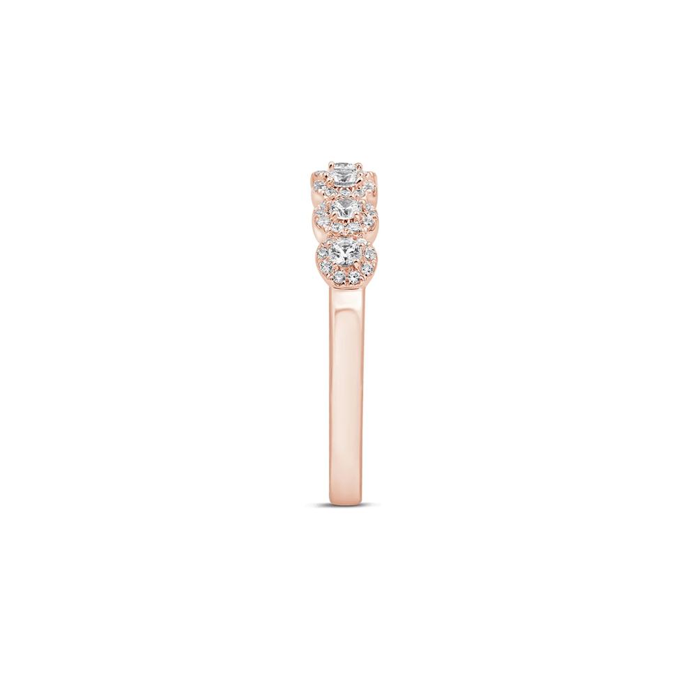 Diamond Anniversary Band with Seven Stones in 14K Rose Gold (1/2 ct. tw.) – Image 3 of 3
