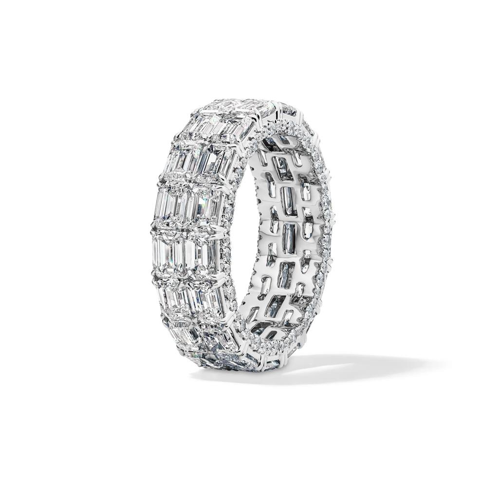 Lab Grown Diamond Double Row Eternity Band in 14K White Gold (9 ct. tw.) – Image 3 of 4