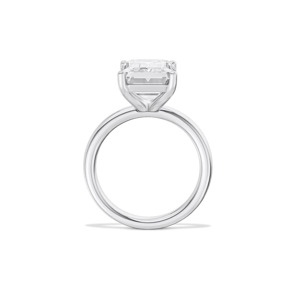 Lab Grown Diamond Emerald-Cut Solitaire Ring in 14K White Gold (6 ct.) – Image 2 of 4