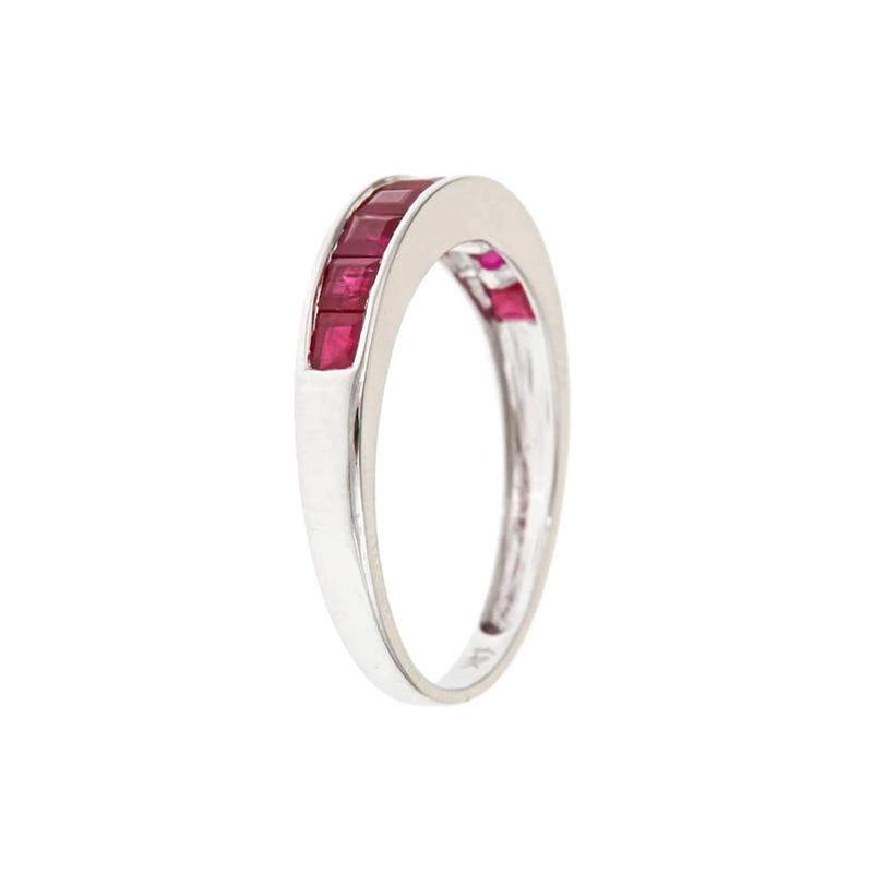 Ruby Ring in 10K White Gold – Image 2 of 2