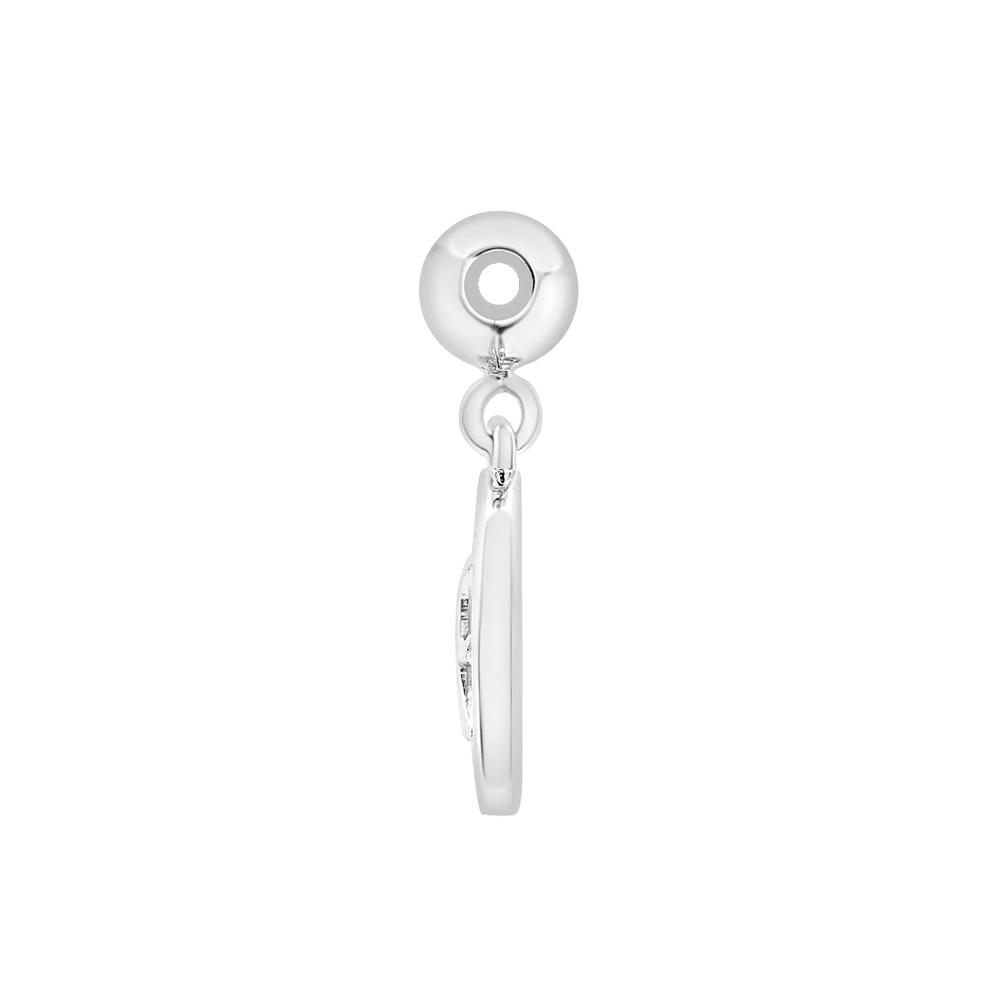 Pisces Zodiac Disc Bead Charm in Sterling Silver – Image 2 of 3