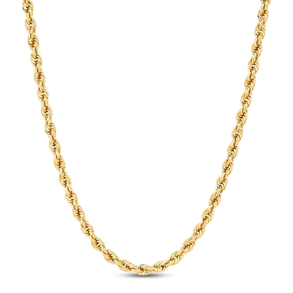 Heavy Hollow Rope Chain in 14K Yellow Gold, 18" – Image 1 of 3