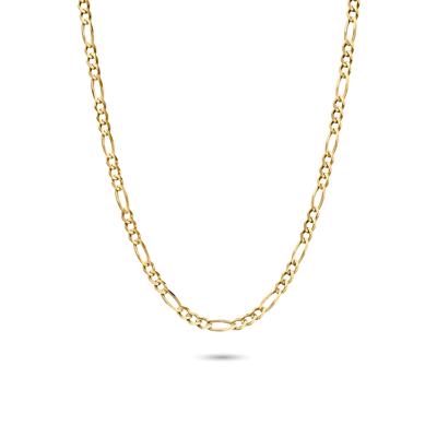 Men's Solid Figaro Chain in 14K Yellow Gold, 3MM, 22"