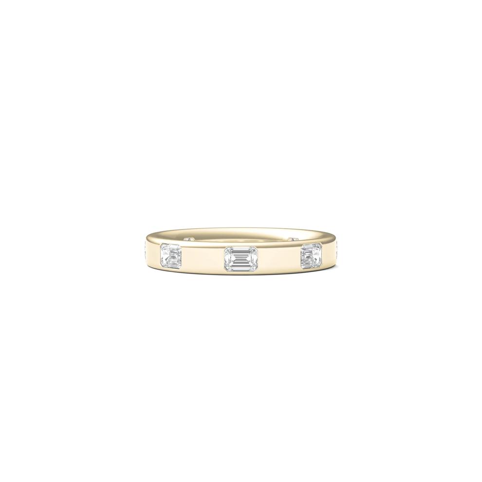 Emerald-Cut Lab Grown Diamond Band in 14K Yellow Gold (1 ct. tw.) – Image 1 of 3