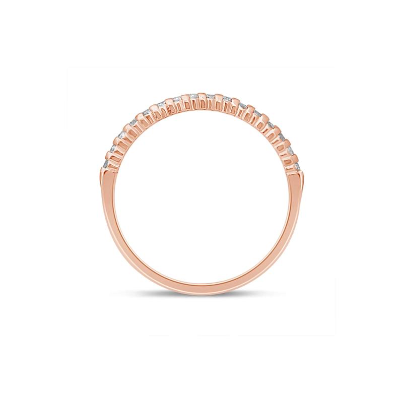 Diamond Prong-Set Anniversary Band in 10K Rose Gold &#40;1/7 ct. tw.&#41; – Image 2 of 3