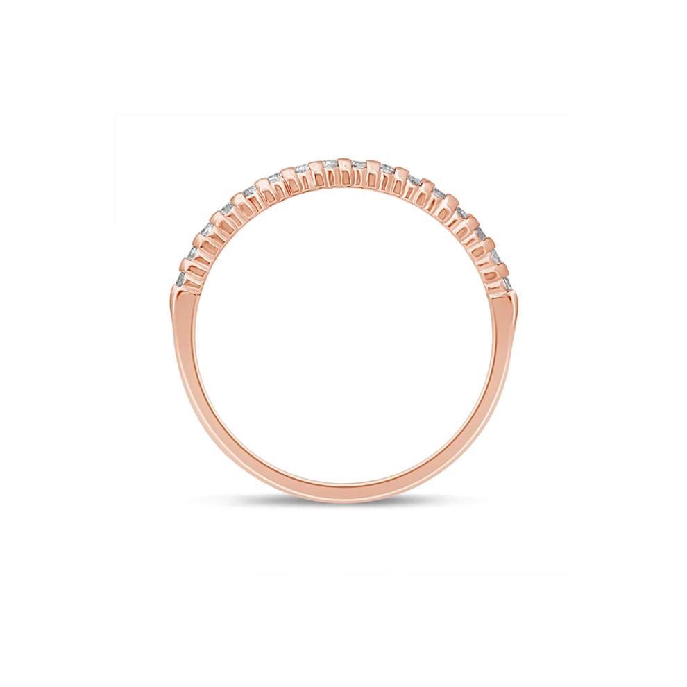 Diamond Prong-Set Anniversary Band in 10K Rose Gold (1/7 ct. tw.) – Image 2 of 3