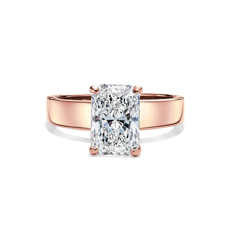 Collins Radiant-Cut Engagement Ring in 14K Rose Gold &#40;2 1/2 ct. tw.&#41; – Image 1 of 5