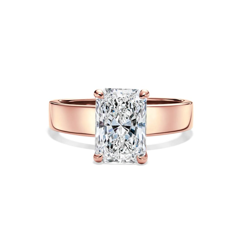 Collins Radiant-Cut Engagement Ring in 14K Rose Gold (2 1/2 ct. tw.) – Image 1 of 4