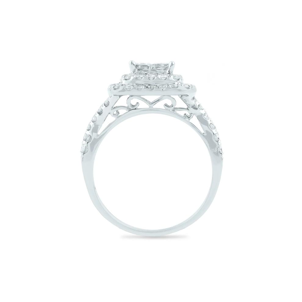 Composite Diamond Engagement Ring in 14K White Gold (1 1/2 ct. tw.)  – Image 2 of 4