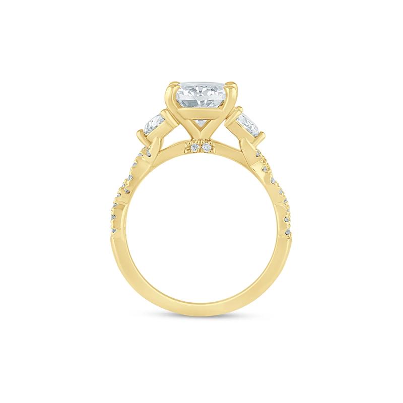 Natalie Lab Grown Diamond Engagement Ring in 14K Yellow Gold &#40;3 5/8 ct. tw.&#41; – Image 2 of 3