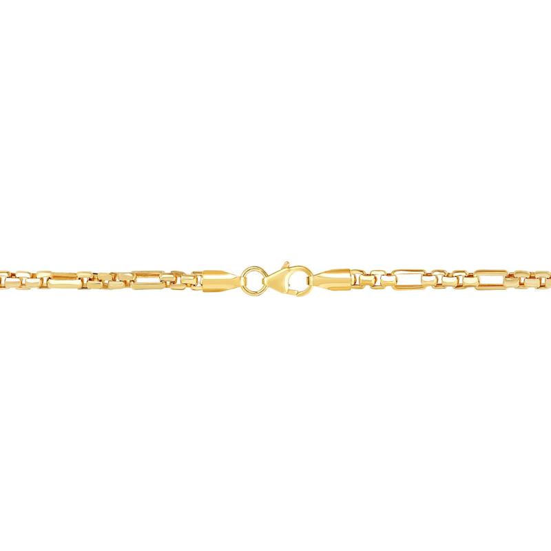 Round Box Chain Necklace in 10K Yellow Gold, 20&quot; – Image 2 of 2