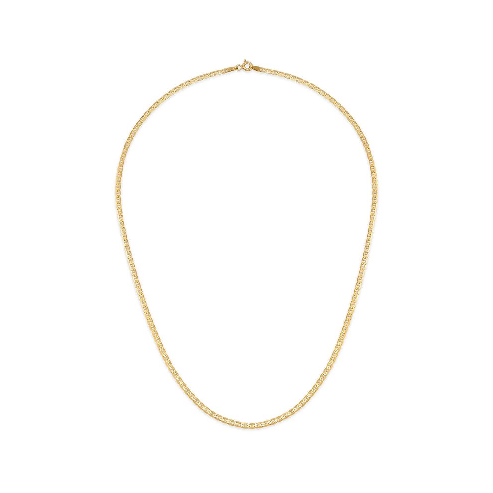 Solid Velvet Mariner Chain in 14K Yellow Gold, 2.3mm, 18" – Image 3 of 4
