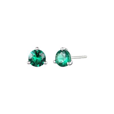 Gemstone Stud Earrings in 10K Gold