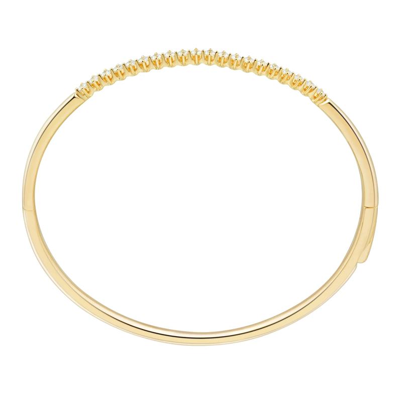 Lab Grown Diamond Bangle Bracelet in Vermeil in &#40;1/2 ct. tw.&#41; – Image 2 of 2