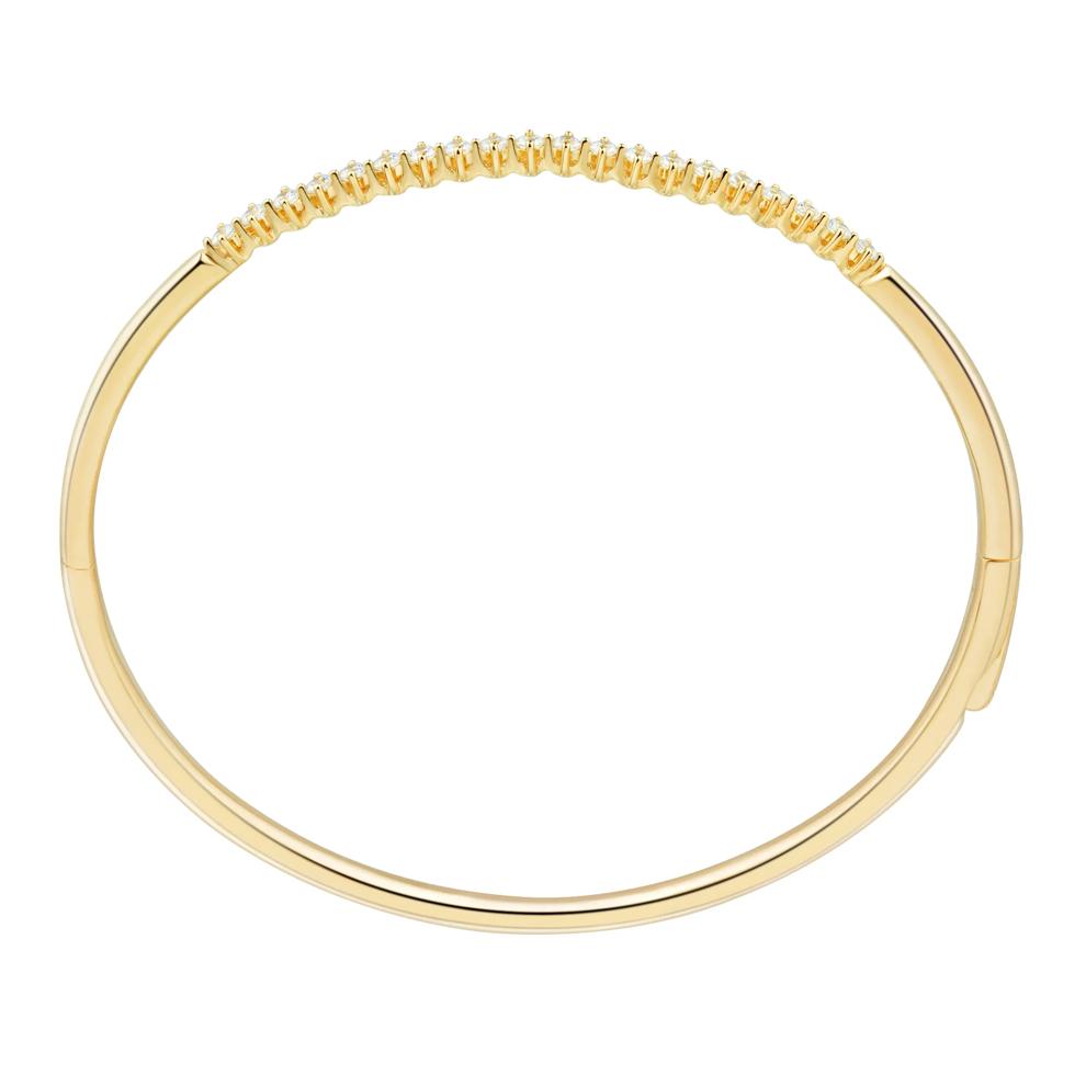 Lab Grown Diamond Bangle Bracelet in Vermeil in (1/2 ct. tw.) – Image 2 of 2
