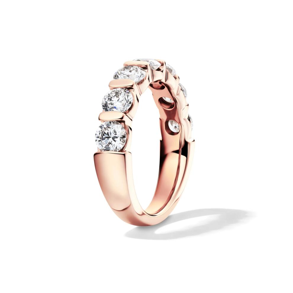 Lab Grown Diamond Wedding Band in 14K Rose Gold (2 ct. tw.) – Image 3 of 4