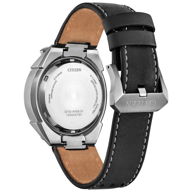 Men&#39;s Promaster Tsuno Chrono Racer Watch in Black Leather and Titanium, 44MM – Image 3 of 6