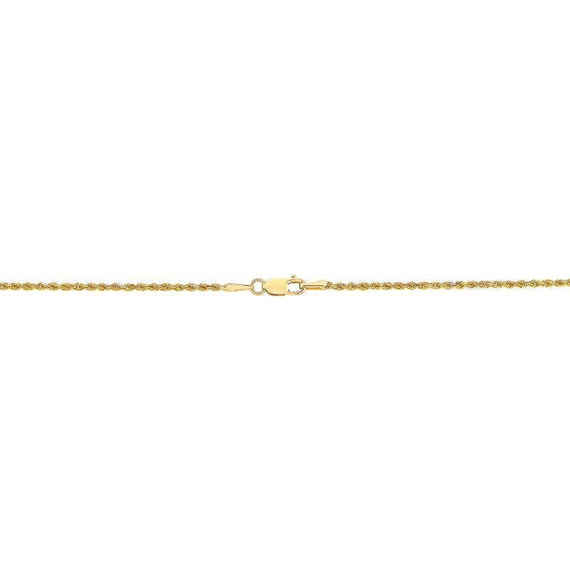 Solid Glitter Rope Chain in 14K Yellow Gold, 1.35MM, 18&quot; – Image 2 of 3