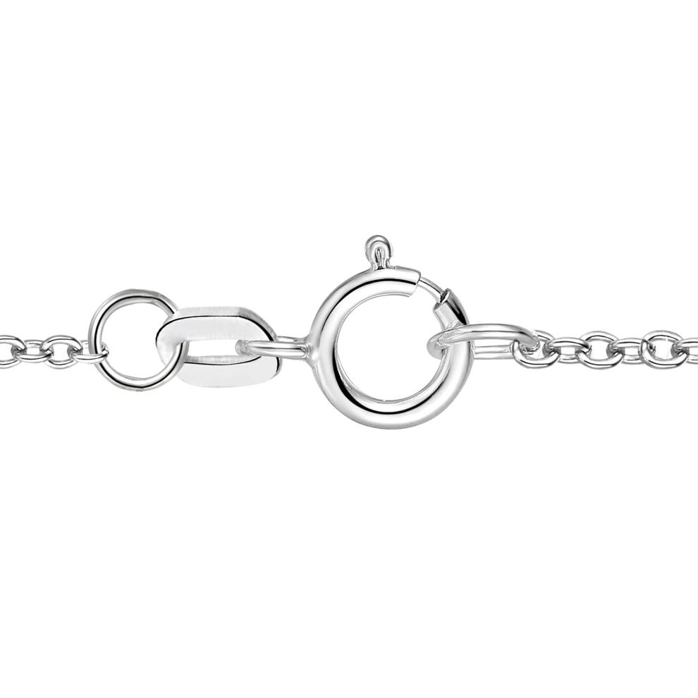 Tanzanite &amp; Diamond Accent Halo Pendant in 10K White Gold – Image 3 of 4