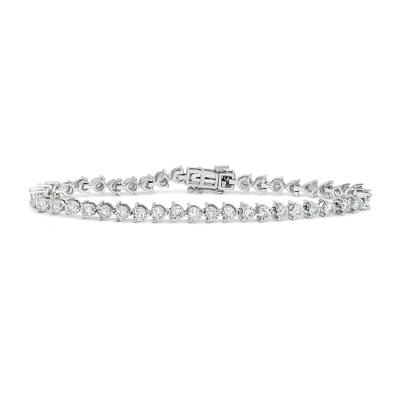 Diamond Tennis Bracelet in 10K White Gold