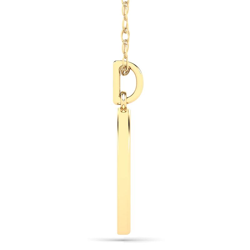 Diamond Love Pendant in 14K Yellow Gold &#40;1/10 ct. tw.&#41; – Image 2 of 4